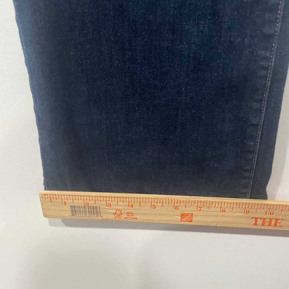 American Eagle Kick Boot Jeans Women Dark Wash Next Level Stretch Size 16 35x30 - Picture 5 of 11